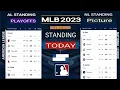 MLB Standings MLB playoffs picture 2023 MLB wild card standings 2023 MLB standings 2023 MLB