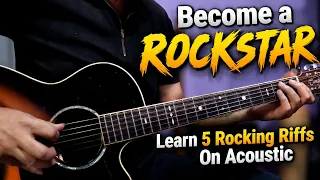 Become an Instant Rockstar! 🎸 5 Insane Guitar Riffs for Beginners