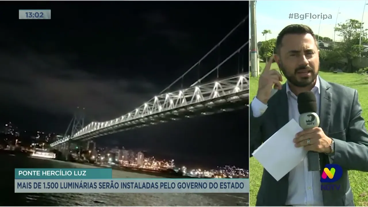 Mais de 1.500 Luminárias serão instaladas nas pontes de Florianópolis pelo governo de Santa Catarina