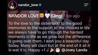 Nandor Love pours out her heart to Jowy Landa while celebrating her birthday.