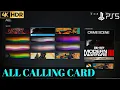 All Calling Cards MODERN WARFARE 3 All Calling Cards MW3 Vault Edition MW3 All Calling Cards PS5