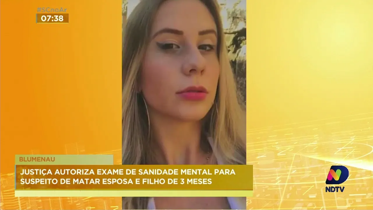 Justiça autoriza a realização exame de sanidade mental em acusado de matar esposa e bebê em Blumenau