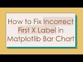 How to Fix Incorrect First X Label in Matplotlib Bar Chart
