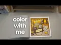 Color With Me Coloring a Page using ONLY YELLOW Ohuhu Alcohol Markers