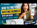 How to find your routing number with San Diego County Credit Union