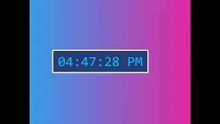 Clock with HTML CSS JS Use of getTime in Js Simple Javascript Clock Project