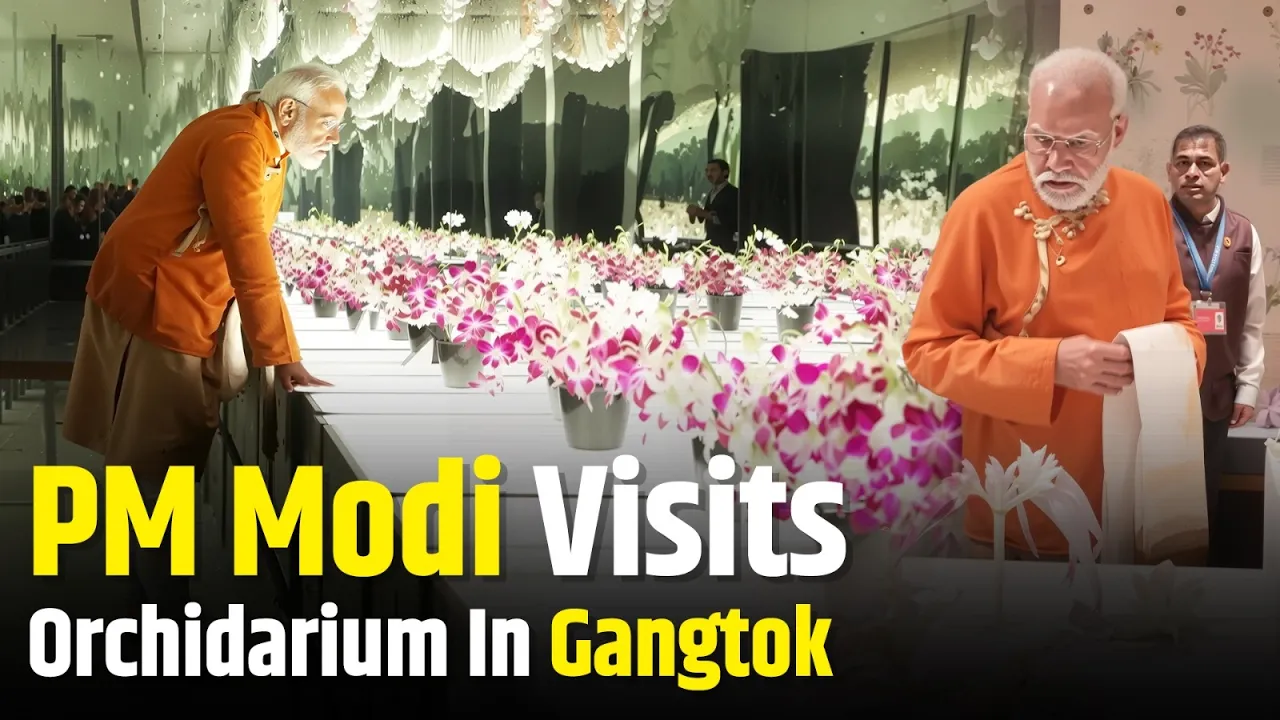 PM Narendra Modi Visits Orchidarium In Gangtok | Sikkim | Statehood Celebrations