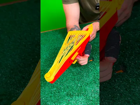 Testei a PISTOLA DE ELÁSTICO semiautomática feita na impressora 3D! 🎯🔫