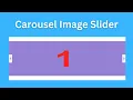 Carousel image slider using html css and javascript
