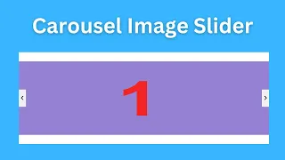 Carousel image slider using html css and javascript