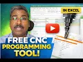 I Built a CAM-Like CNC Programming Tool in Excel and I m Giving It Away FREE
