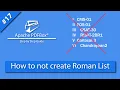 How to not create Roman List Number List Apache PDFBox Roman List Apache PDFBox Tutorial