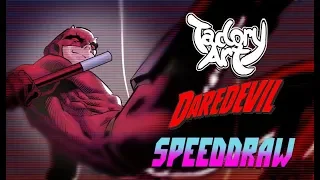 DAREDEVIL FANART SPEED DRAWING TUTORIAL