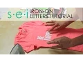 DIY Iron On Transfers LETTERS - Be Happy Shirt