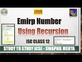 Emirp Number using Recursion in java ISC Computer
