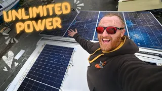 4000W SOLAR UPGRADE on our catamaran! [RED SEAS]
