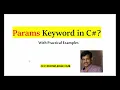 Params keyword in C Net