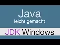 Java Programmieren lernen JDK Windows installieren - 001