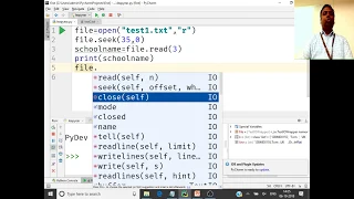 19-Introduction to Python File Object Attributes File seek and tell methods