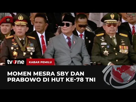 Makin Mesra, Prabowo dan SBY Duduk Bersebelahan saat HUT TNI