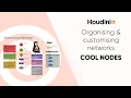 Organising nodes adding notes customising networks - Houdini 18