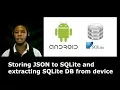 Storing JSON data to an SQLite Database in Android