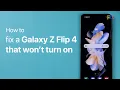 SOLVED Samsung Galaxy Z Flip 4 Won t Turn On Black Screen Of Death Not Responding