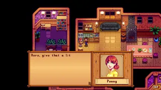 Stardew Romance Penny 6 Heart Event Alternate Cut scene