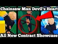 All New Contract Showcase In Chainsaw Man Devil s Heart Roblox