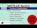 Vectors Generation - linearly Spaced Vectors