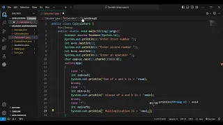 Calculator Program in java by using switch case programming in Java Calculator codes in Java