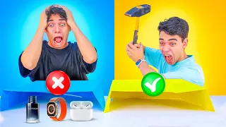 لا تكسر الصندوق الغلط انكسر الايفون والساعة 