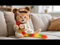 Lagu Ginger Kitten Feels Sad as Ants Eat Her Gummy Worm — Mama Cat Makes a Bigger One for He 🍬🐾