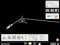 Creating a spectrum using a triangular prism in the phet simulation