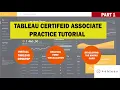 TABLEAU CERTIFIED ASSOCIATE PRACTICE TUTORIAL - INSTALL TABLEAU AND CREATING FIRST VISUALIZATIONS