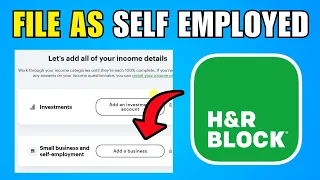How To File As Self Employed Using H R Block 2026 Best Method