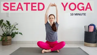 Download 10 min SEATED YOGA STRETCH  | Easy Full Body Stretch | Yoga without mat MP3