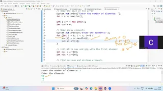 Java Arrays Program Explained Find Maximum Minimum Average in an Array