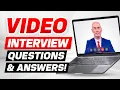 INTERVIEWS How to PASS an ONLINE INTERVIEW Questions Answers TOP TIPS for SUCCESS