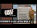 Stephen A s Top 5 NFL teams after Week 9 First Take