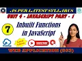 Chapter 4 JavaScript Part 1 Inbuilt functions in JavaScript - parseInt parseFloat valueOf