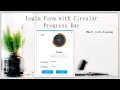 Login form with circular progress bar in C