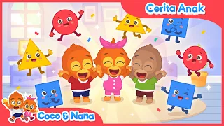 Petualangan Mencari Bentuk 🔷 Belajar Mengenal Bentuk | Coco dan Nana