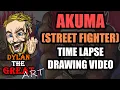 Akuma Street Fighter Time Lapse Drawing - Dylan the Great Art