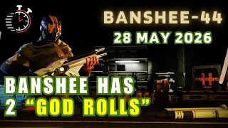 2 GOD ROLLS - BANSHEE-44 Destiny 2 Gunsmith Weapon Inventory Destiny 2
