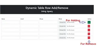 Row Dynamically using jQuery
