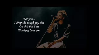J. Cole - She's Mine (Part 1\u00262) Lyrics on Screen