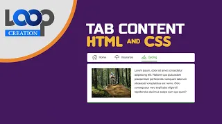 Build pure CSS and HTML Tab Layout