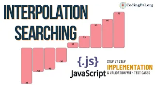 Interpolation Searching Javascript Implementation Searching Algorithms DSA CodingPal org