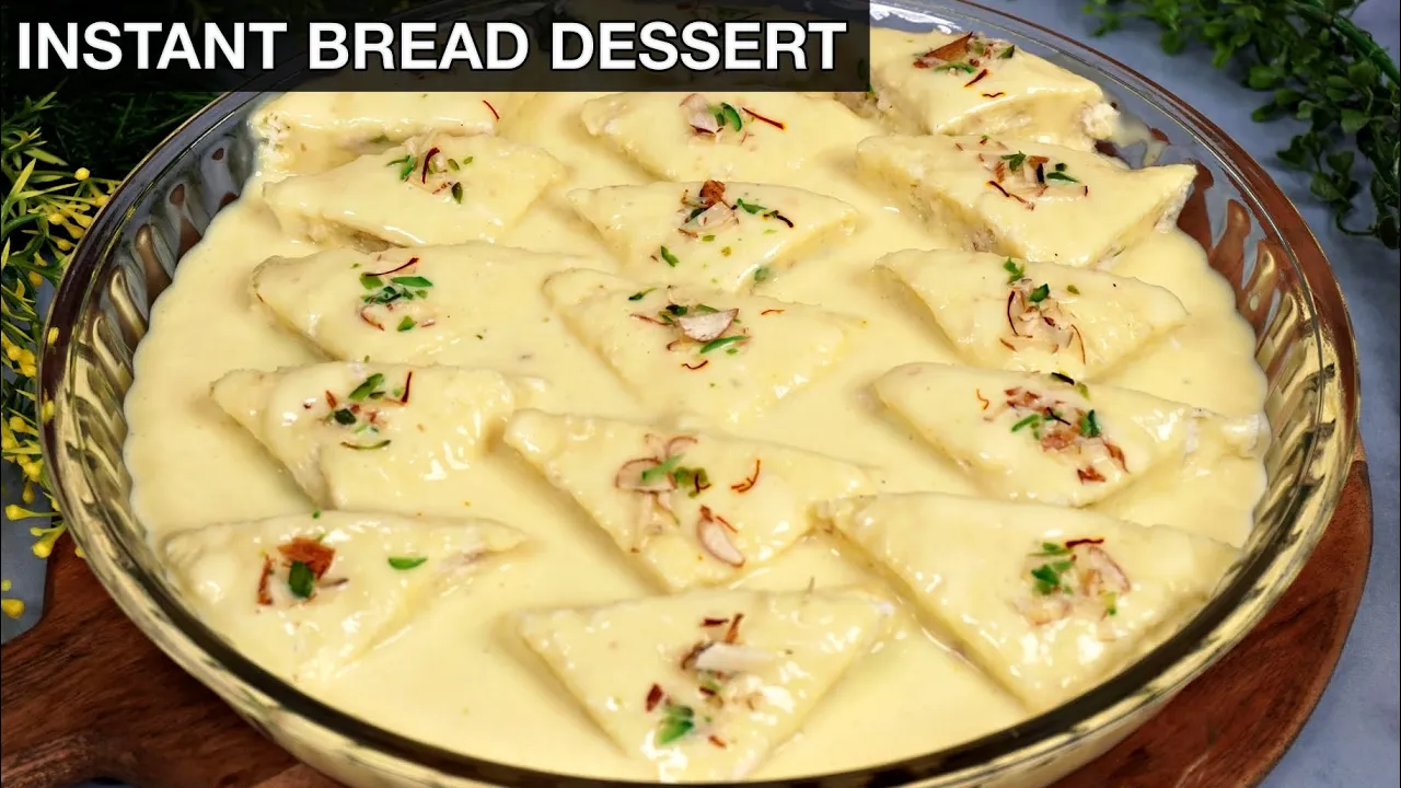 Bread Rasmalai Recipe - Easy & Quick Indian Dessert   How To Make Bread Rasmalai